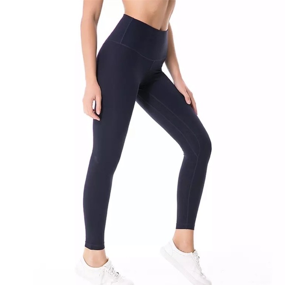 3 for $40 ✨ Navy Midnight Blue Athletic Leggings - Picture 2 of 7